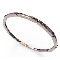 Bracciale Bikkembergs Uomo in Acciaio Diamante Black 0.72 Ct PERB24BR - PERB24BR